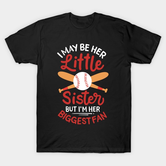 Softball Little Sister T-Shirt by CreativeGiftShop